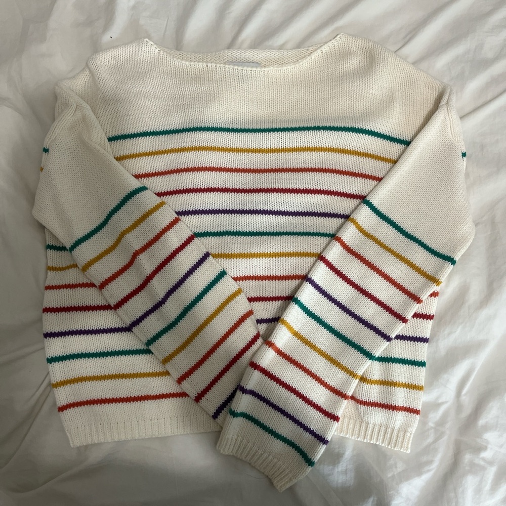 Colorful Striped Women's Sweater